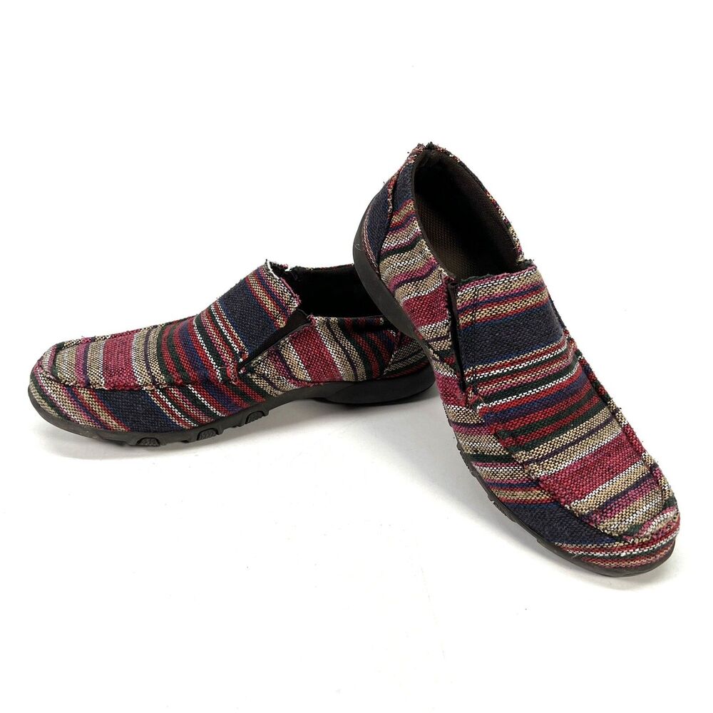Women’s Roper Flats Multi-Colored Slip-on Flats Moccasins Comfort US 10 EU 41.5